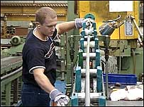 Andrzej Grocholski in factory