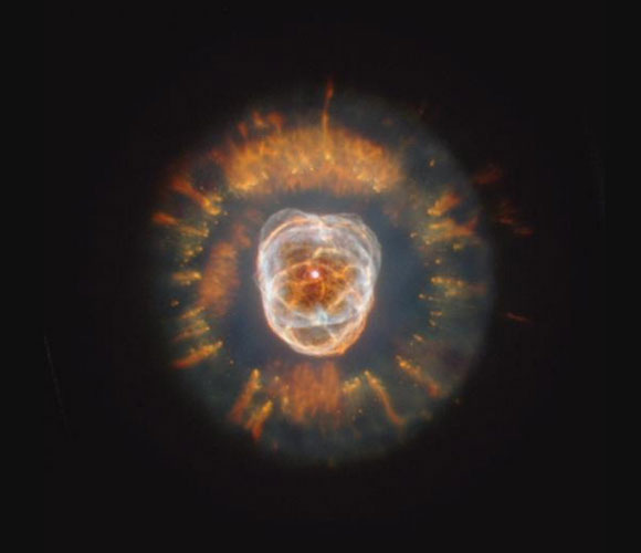 The Eskimo Nebula, as seen by the Hubble Space Telescope