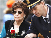 Participante das cerimônias de 11 de setembro em Nova York