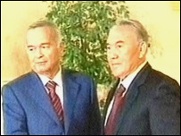 Ислом Каримов ва Нурсултон Назарбоев