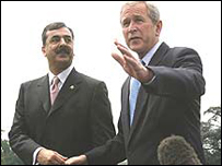 جارج بش اور یوسف رضا گلانی