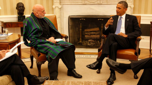 کرزی او اوباما