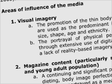RCPsych Eating Disorders Section: Statement on the influence of the media on eating disorders
