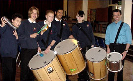 Students from Oxford Community School and Graeme Surtis