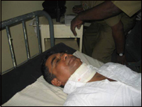 Anurasiri Hettige attacked by thugs