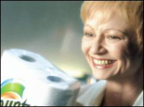 Nejméně oblíbená TV reklama v Británii v roce 1999 na papírové utěrky