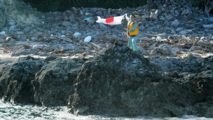 Nhà hoạt động Nhật vẫy quốc kỳ trên quần đảo Senkaku/Điếu Ngư