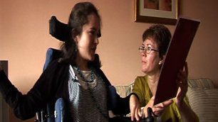 Charlotte and her mum from Disabled Student Diaries 2009
