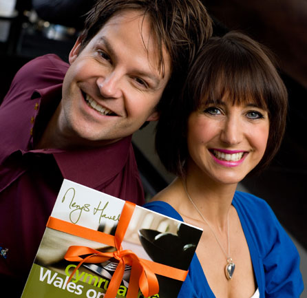 Lucy Owen and Rhodri Owen, who are participating in Give a Book Week