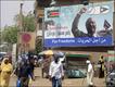A campaign poster in the sudanese capital Khartoum