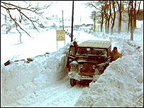 Deep snow near Princetown