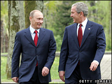 جورج بوش و ولادیمیر پوتین