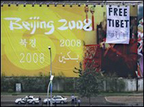 Protesto pró-Tibete