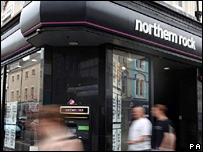 Northern Rock sign