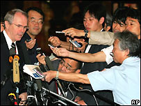 O chefe da delegação americana, Christopher Hill