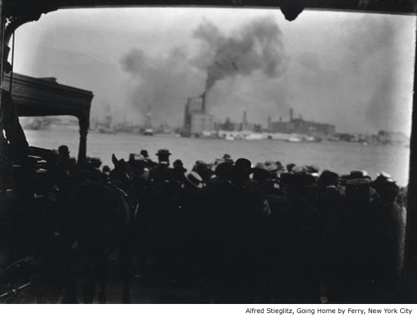 Alfred Stieglitz, Going Home by Ferry, New York City