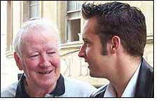 Terry with a grandson before their exams