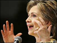 A pré-candidata democrata à Casa Branca Hillary Clinton