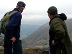 Mike and James admire the Angus Glen view