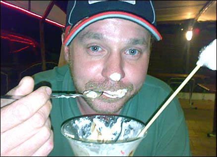 Ben Dirs samples a local knickerbocker glory