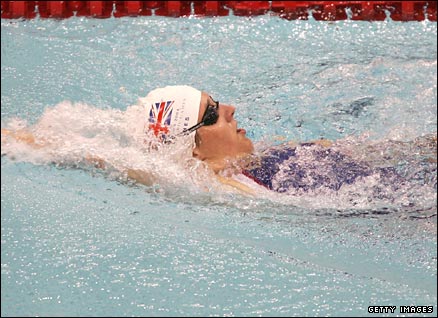 Natalie Jones in action at the 2004 Athens Paralympics