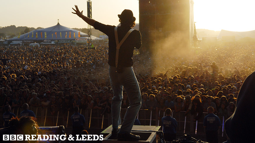 Maximo Park during the sunset