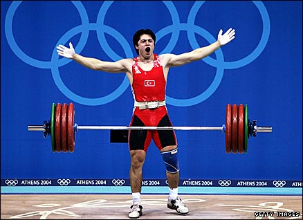 Turkish weightlifter Taner Sagir 