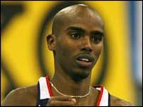 Mo Farah, in action for Britain in the men's 5,000m final, finished a creditable sixth
