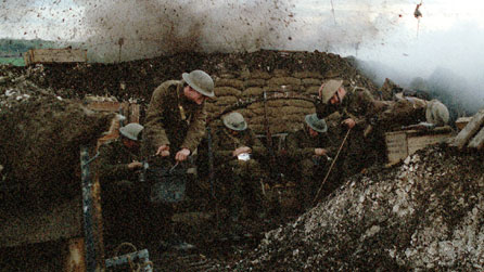 Generic image of a First World War trench and soldiers