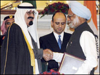 शाह अब्दुल्ला और मनमोहन सिंह