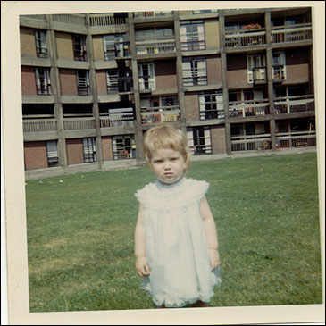 Child on grass at Park Hill
