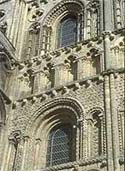 Image of carving on the exterior of Ely Cathedral