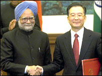 मनमोहन सिंह और वेन जियाबाओ