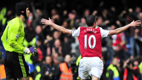 Robin van Persie has scored more Premier League goals than anyone else in 2011