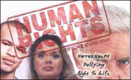 Human rights course poster