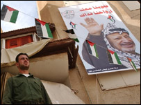 रामल्ला में अराफ़ात का मुख्यालय