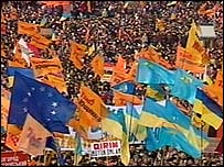 Kiev'de yapılan gösteriler (arşiv)