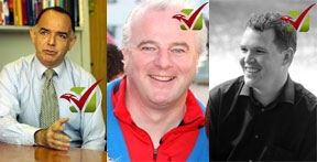 Nick Bourne, Roy J Thomas and Lee Waters