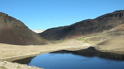 A lake in the Peruvian Andes