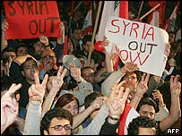 manifestação em Beirute