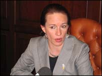 A ministra de Relações Exteriores do Equador, Maria Fernanda Spinoza