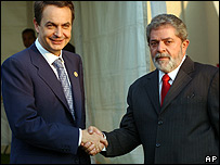 Zapatero e Lula