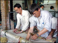 فرش بافان افغان