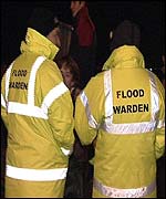Flood wardens on hand to help