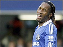 Tiền đạo Didier Drogba của Chelsea