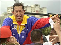 O presidente da Venezuela, Hugo Chávez