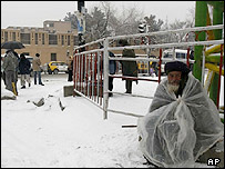 برف در کابل