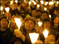 تجمع طرفداران دموکراسی در برابر مجلس قانونگذاری