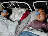 Vítima da explosão na Coréia do Norte