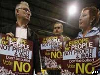 Irlandeses contrários ao Tratado de Lisboa